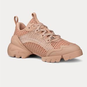 Dior Dconnect mesh sneakers in nude